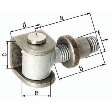 GAH Alberts Bisagra 72x50x44x35mm Acero crudo - 418328 (1/2)