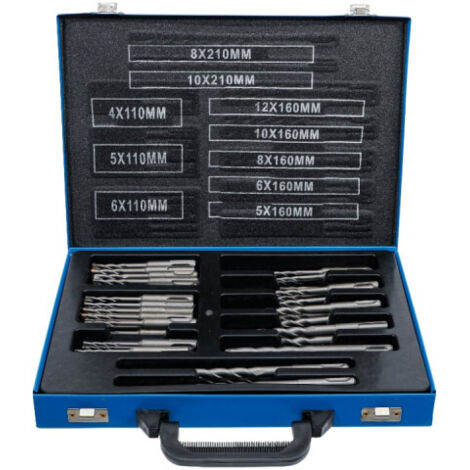 BGS Martillo Broca Set Vástago SDS Punta de Carburo 4 - 12 mm 56 pzs. - 7894 (1/6)
