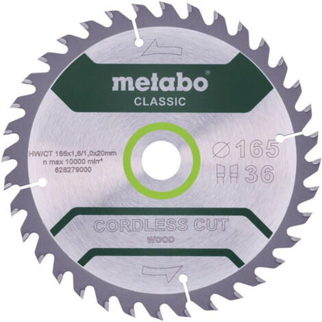 Metabo Hoja de sierra circular 216 mm 40 dientes plateada