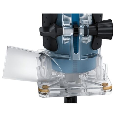 Bosch Professional fresadora de cantos GLF 55-6 (motor de 550 W girando a 33 000 rpm., incl. 2 llaves de una boca, 1 recogedor, tope paralelo, rodillo de corte al ras)