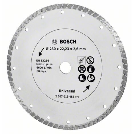 Bosch  disco  de  diamante  turbo,  diámetro:  230  mm  -  2607019483