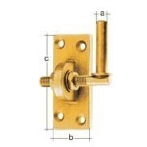 GAH Alberts  Bisagra para  atornillar 16x45mm  galvanizado amarillo  verz.Ausf.verstellb.um 20mm  - 318246 (1/3)