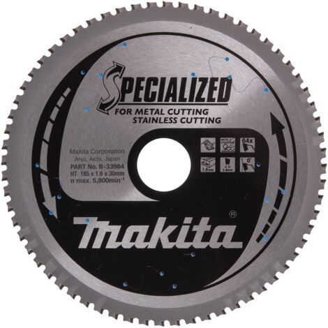 Makita Hoja de sierra SPECIALIZED 185x30x64Z - B-33984 (1/4)