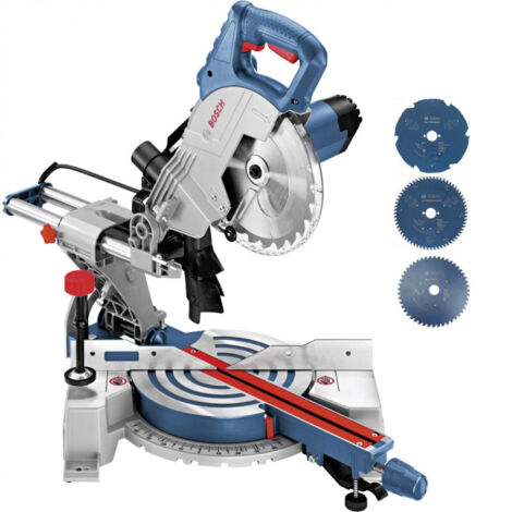 Bosch – Ingletadora telescópica GCM 80 SJ – 1400 W – Disco Ø 216 mm – Corte 270 mm en madera dura – Soft Start – Incluye 2 discos (1/2)