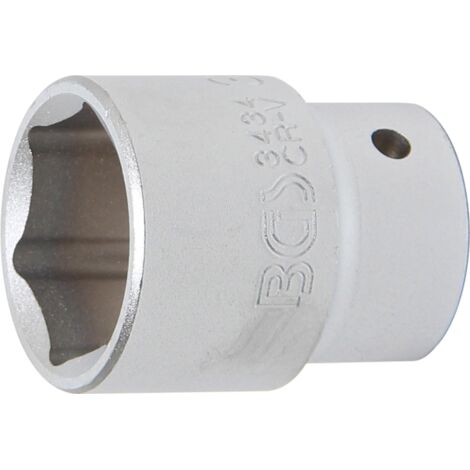 BGS Vaso de impacto hexagonal, cuadradillo interior 20 mm (3/4") SW 34 mm - 3434