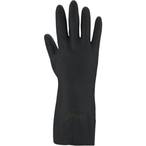 ASATEX  guante  químico  negro  talla  10  EN  388  EN  374  EPI  III  -  3470/10 (1/5)