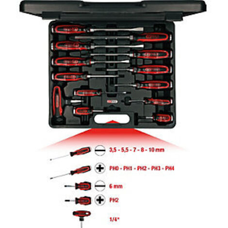 KS TOOLS ERGOTORQUEmax Satz Schraubendreher mit tapa de impacto 13 pzs. - 151.1150 (1/5)