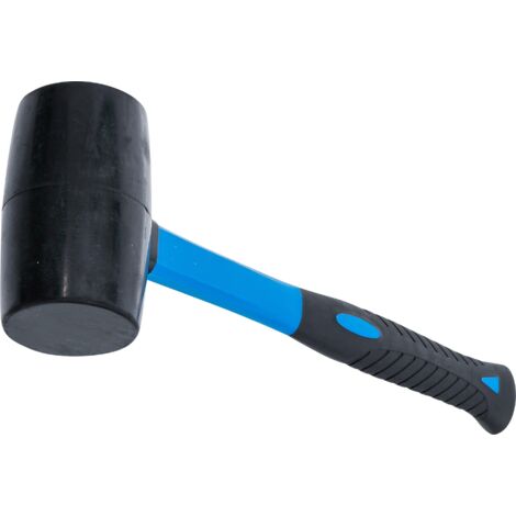 Mazo de goma mango de fibra de vidrio cabeza negra Ø 65 mm 720 g (1/4)
