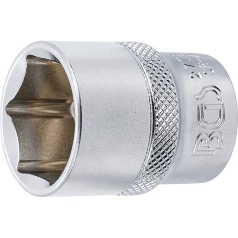 Llave de vaso hexagonal entrada 12,5 mm (1/2") 7/8"