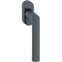 Manilla de ventana Hamburgo 0700L/U26 Aluminio F9714M negro mate 32-42mm Estándar HOPPE