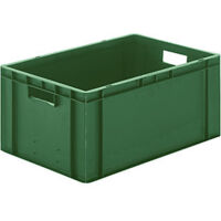 Contenedor de transporte LA-KA-PE L600xW400xH270mm - TK600/270-0 VERDE