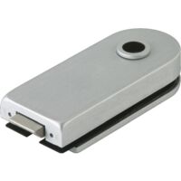 dormakaba Cerradura de puerta de cristal STUDIO Rondo LM plata anodizada UV DIN Izquierda/Derecha - 81020015099