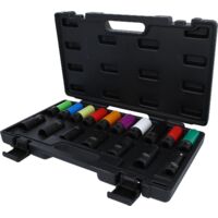 KS TOOLS 1/2" MASTER Especial Juego de Vasos de Impacto para Tornillos de Rueda, 17 piezas - 515.0885