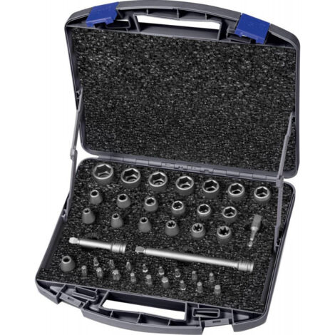 Set di chiavi a bussola Kraft 710 KS 40 OL, 40 pezzi, 3/8 di pollice, esagono, i6, esagonale, T/E/PH/XZN (1/5)