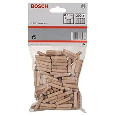 Bosch 200x tasselli in legno 6 mm, 30 mm - 2607000443 (1/4)