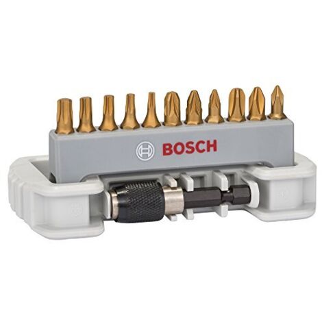 Bosch Accessories 2608522126 Kit inserti 12 parti Croce Phillips, Croce Pozidriv, Esalobo Interno (TX) (1/3)