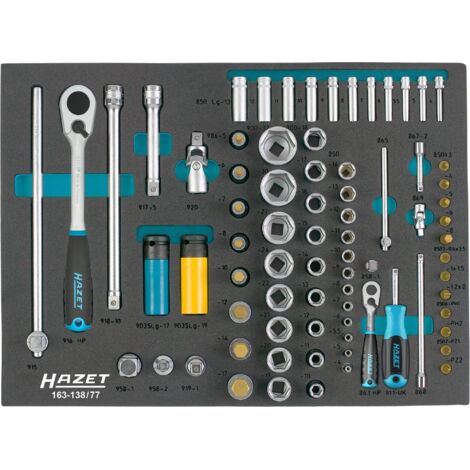 Modulo attrezzi Hazet 163-138/77 77 pezzi - 163-138/77 (1/4)