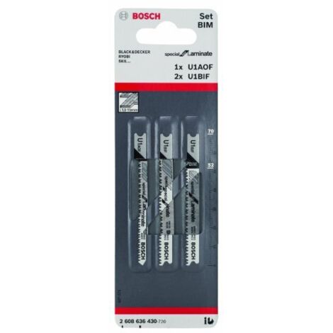 Bosch PRO Laminate Set U-Shank 3 pezzi - 2608636430 (1/3)