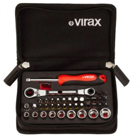 VIRAX 1/4" Set di chiavi a bussola compatte + inserti - 41 pz - 310400 (1/2)