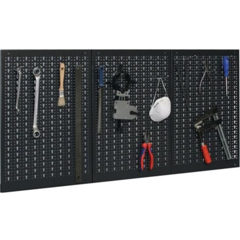 Pannello forato totale L1200xH600mm L400xH600mm con 12 ganci standard (1/2)