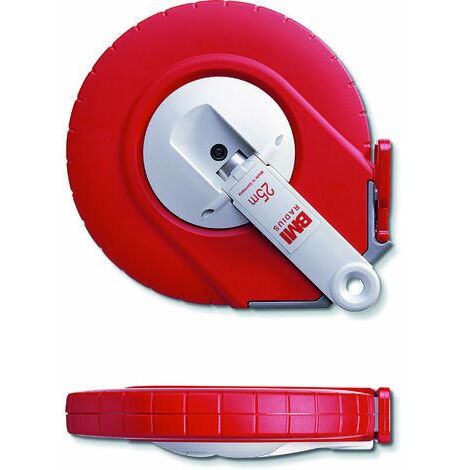 BMI Metro a nastro d'acciaio Raggio L.30m mm/- bianco Flextop Genauigk.II (1/4)