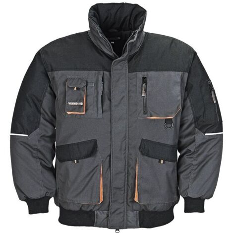 Giacca da pilota taglia XXL grigio scuro/nero/arancione