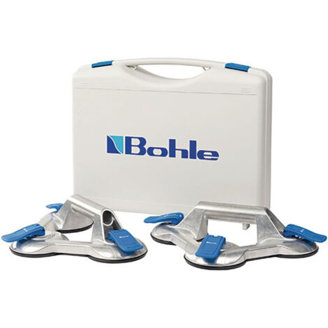 Set di ventose VERIBOR, capacità 100 kg, diametro testa 120 mm, 3 teste in alluminio, 2 pezzi/set - BO S3.021 (1/3)