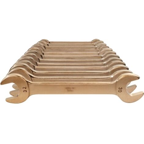 Set di chiavi a doppio bocchettone 12 pezzi SW6-32mm alluminio-ottone multi-materiale antiscintilla (1/2)