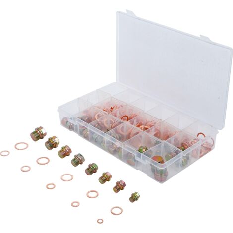 Assortimento tappi coppa dell'olio e guarnizioni in rame 534 pz. (1/3)