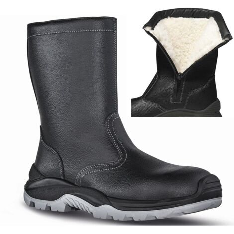 U-Power – Stivali antinfortunistici S3 SRC CI – Tomaia in pelle grana mina idrorepellente – Fodera in lana ecologica – Puntale AirToe Composite (1/5)
