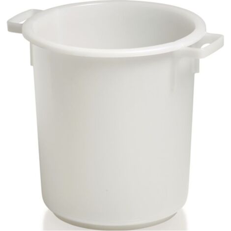 Contenitore in plastica CREEMER da circa 40 l, in HD-PE bianco, dimensioni D420xH445mm con maniglia esterna - 81091010 (1/2)