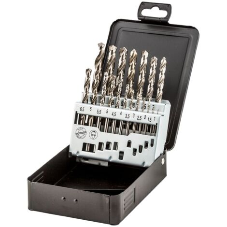 Fischer Set 19 Punte Trapano per Metallo, Box Metallico, Professionali in Acciaio HSS-G, Diametro 1-10 mm, Attacco Cilindrico, per Acciaio, Lamiera, Ferro, Ghisa, Alluminio, 536604 (1/4)