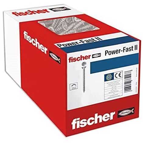 FISCHER 670033 PowerFast II FPF II CZF 30x25 BC 1000 con testa svasata PZ a crimpare filettatura totale e zincatura (1/4)