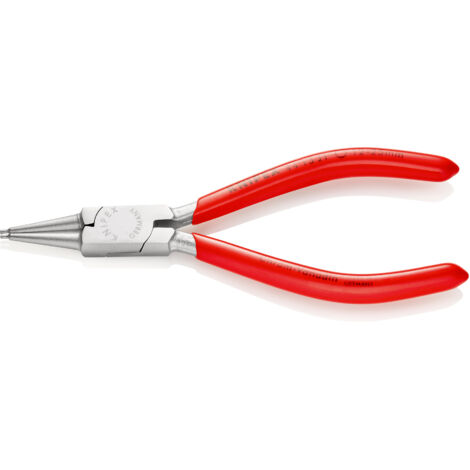 KNIPEX 44 13 J1 Pinza per anelli di sicurezza per anelli di sicurezza interni a fori rivestiti in resina sintetica cromata 140 mm