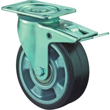 Ruota girevole per carichi pesanti BS Rollers 125 mm 200 kg - LB520.B80.125 (1/2)