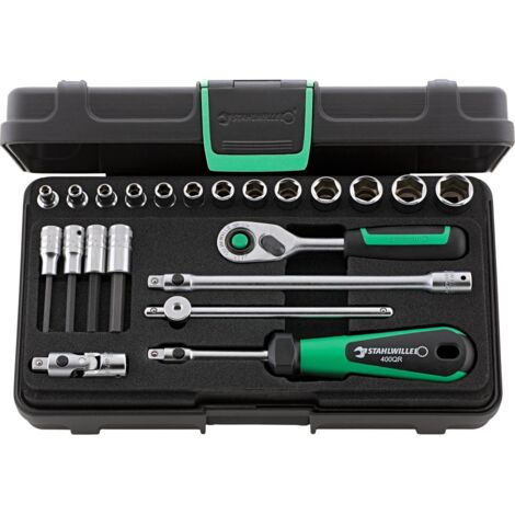 Set di chiavi a bussola 40/44/17/5QR 22 pezzi, 1/4 di pollice, apertura da 3,5 a 13 mm, Z.80, 6 pezzi (1/3)