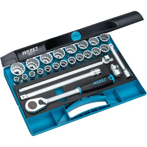 Set di chiavi a bussola 900Z 25 pezzi, 1/2 pollice SW 10-32 mm Z.90, esagonale (1/4)