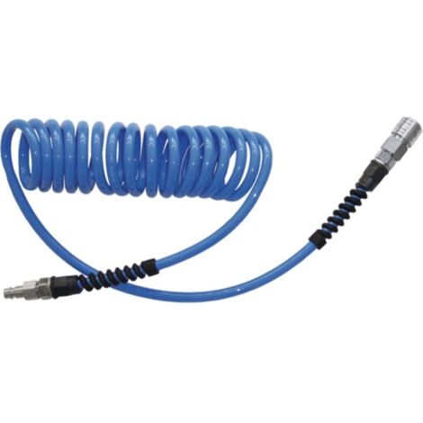 Set di tubi flessibili a spirale EWO, diametro interno 6,5 mm, diametro esterno 10 mm, lunghezza 3,5 m, raccordo DN 7,2 PU - E40824 (1/3)