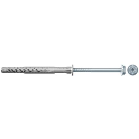 Fischer 50x Perno a gambo lungo SXRL 8 x 80 mm Vite a testa esagonale FUS con rondella - 540129