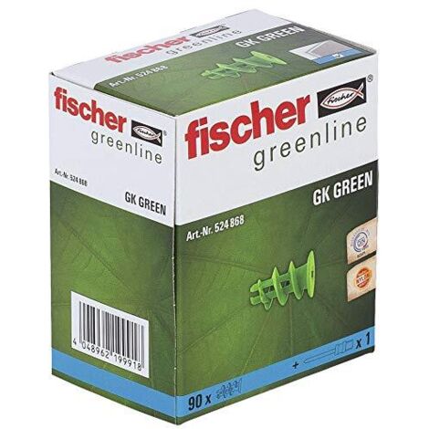 Fischer tasselli per cartongesso, GK green, 90 pezzi, 524868 (1/4)
