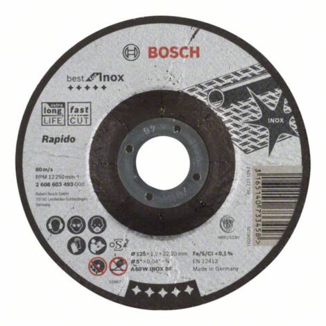 CORTE CÓNCAVO BEST INOX-RAPIDO: 125X1MM (25) (1/3)