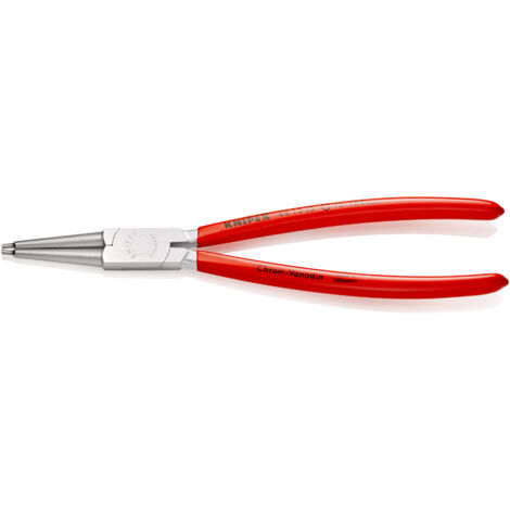 KNIPEX 44 13 J3 Pinza per anelli di sicurezza per anelli di sicurezza interni a fori rivestiti in resina sintetica cromata 225 mm