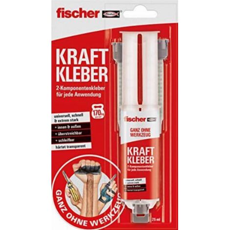 Fischer 1x GOW colla potente 25 ml adesivo bicomponente - 545865 (1/4)
