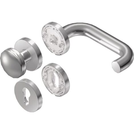 Set di rosette di protezione antincendio BKS Rondo, acciaio inox, D/K, TS 42-52mm PZ - B-72200-00-0-8 (1/2)