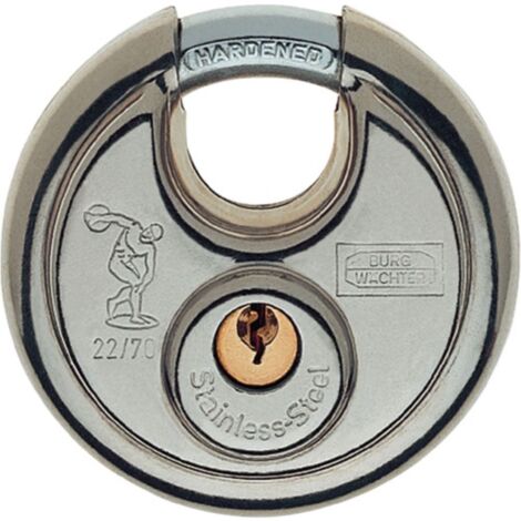 Lucchetto a cilindro 22 70 Corpo serratura-L.70mm VA chiave diversa BURG-WÄCHTER (1/2)