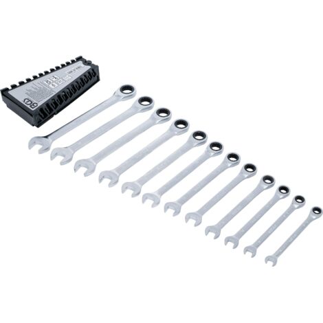 BGS 6544 Set di chiavi combinate a cricchetto SW 8 – 19 mm 12 pezzi (1/4)
