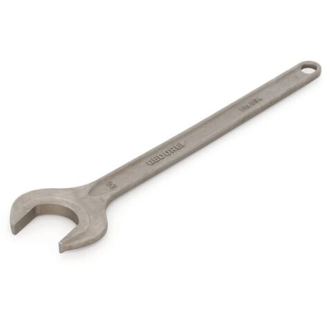 Chiave fissa 894 SW 80mm L.645mm grigio acciaio con foro per appendere GEDORE