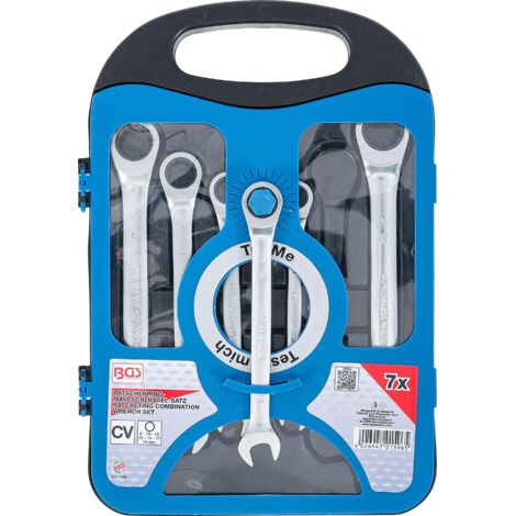 Serie di chiavi combinate a cricchetto 8 - 19 mm 7 pz. (1/4)