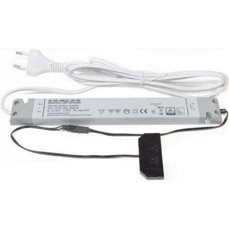 Convertitore LED 230 V 12 V 30 W Distribuzione a 6 vie