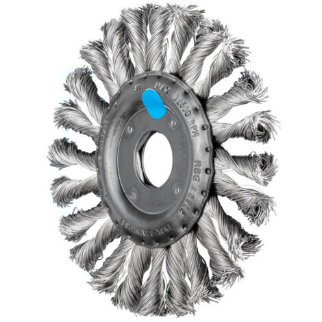 Spazzola rotonda RBG 12512/22,2 CT INOX 0,35 D.125mm Spessore filo 0,35mm VA 12mm (1/2)